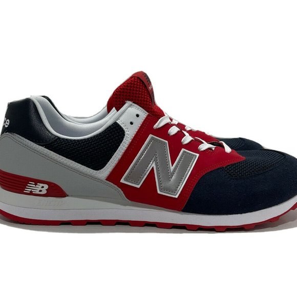adidas Other - New Balance 574 Eclipse Navy Team Red Running Shoes ML574SA1 Men’s Size 8